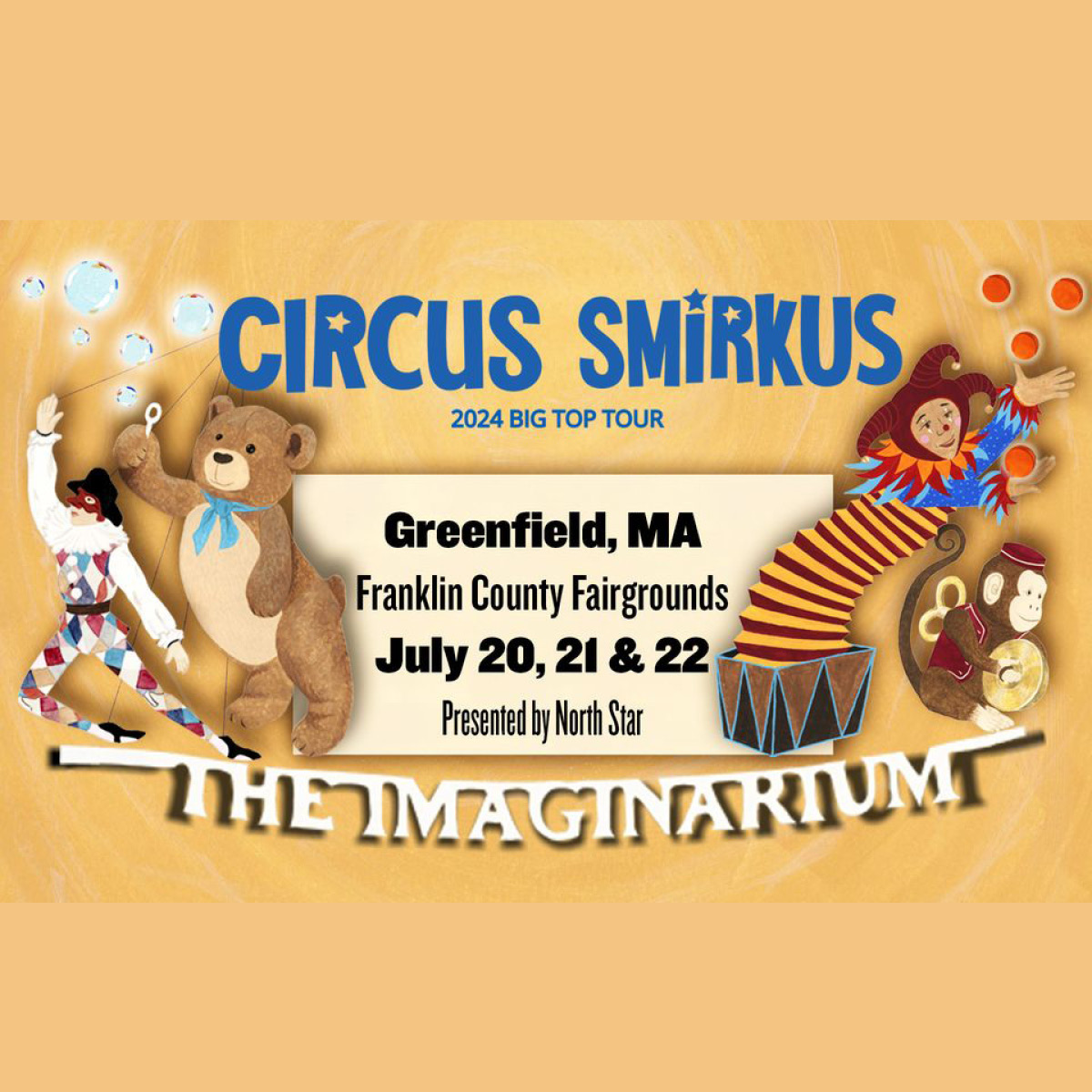 Circus Smirkus, The Imaginarium, 2024 Big Top Tour logo 