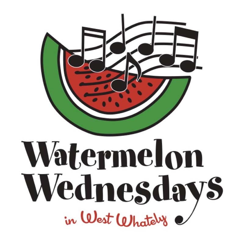 logo for watermelon Wednesdays in west Whately