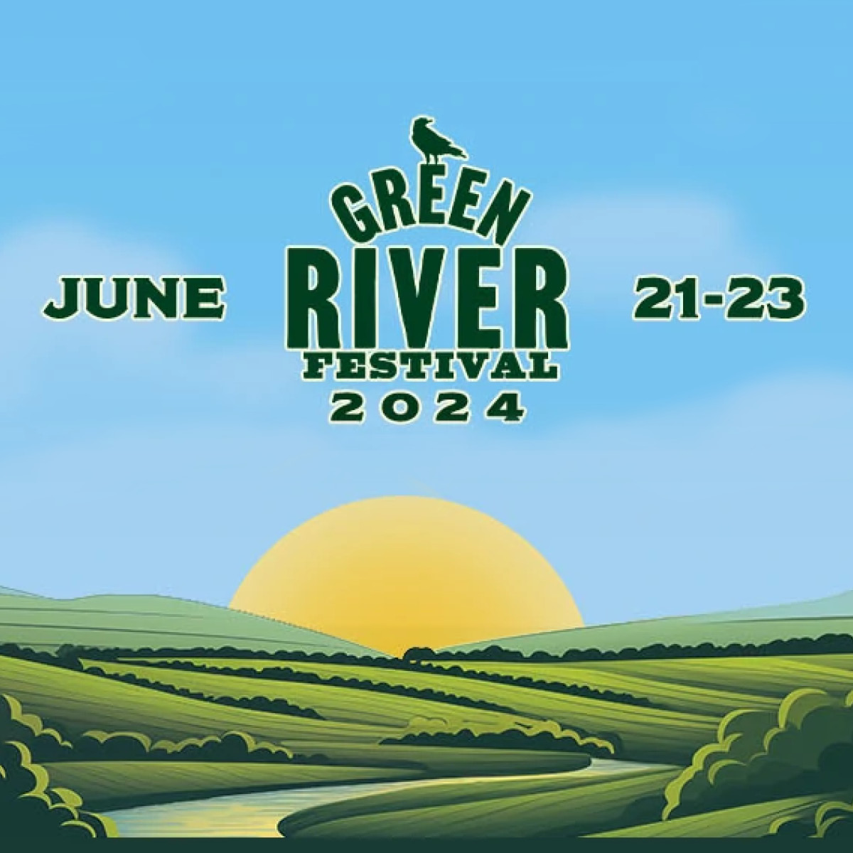 June 21 to 23, 2024 Green River Festival logo