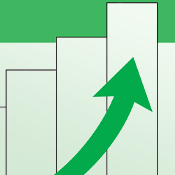 illustration of a bar graph and green arrow bending across it and pointing upwards